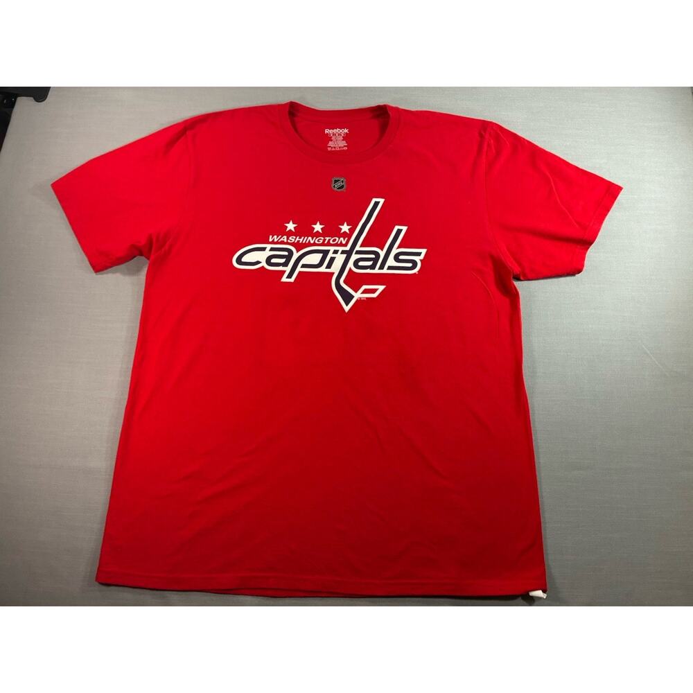 Washington Capitals Nicklas Backstrom #19 T-Shirt Men’s XL Red NHL Reebok Hockey